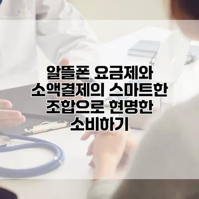 알뜰폰 요금제와 소액결제의 스마트한 조합으로 현명한 소비하기